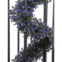 Europalms artificial grass garland, purple, 180cm