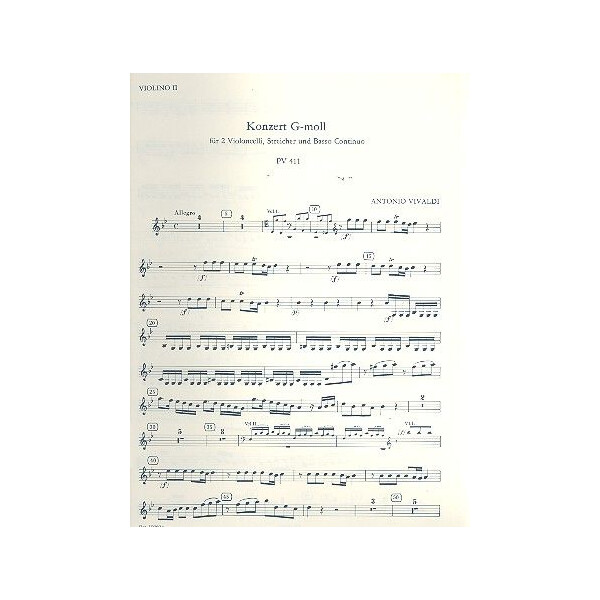 Konzert g-Moll PV411 für