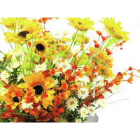 Europalms Eukalyptuszweig, künstlich, orange, 110cm