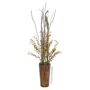 Europalms Eukalyptuszweig, künstlich, gelb-grün, 110cm