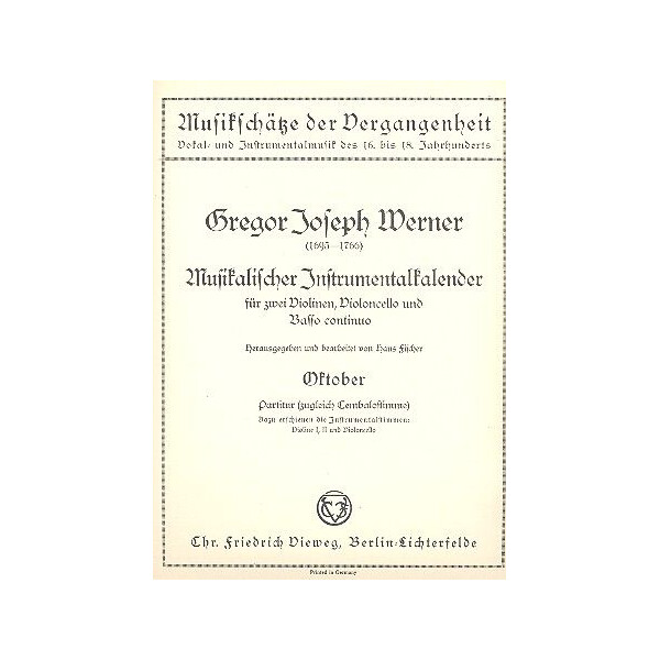 Musikalischer Instrumentalkalender - Oktober