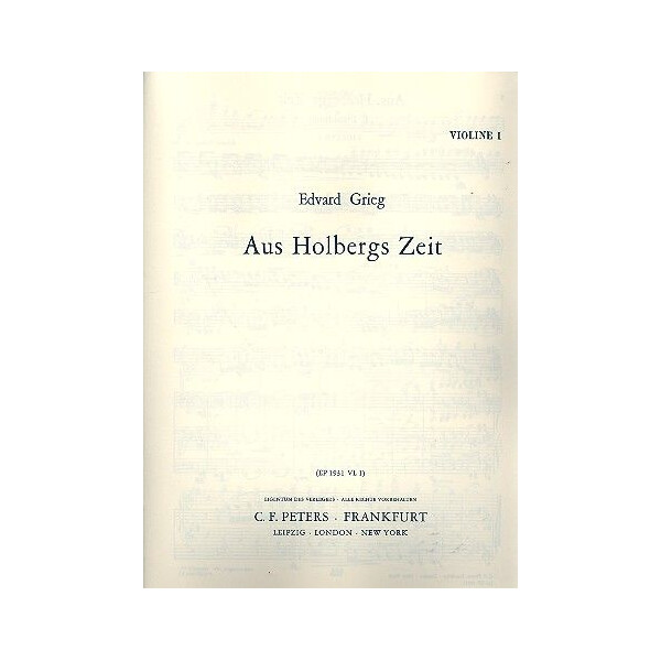 Aus Holbergs Zeit op.40