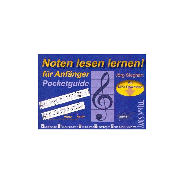 Pocketguide Noten lesen lernen für Anfänger (+MP3-Download)