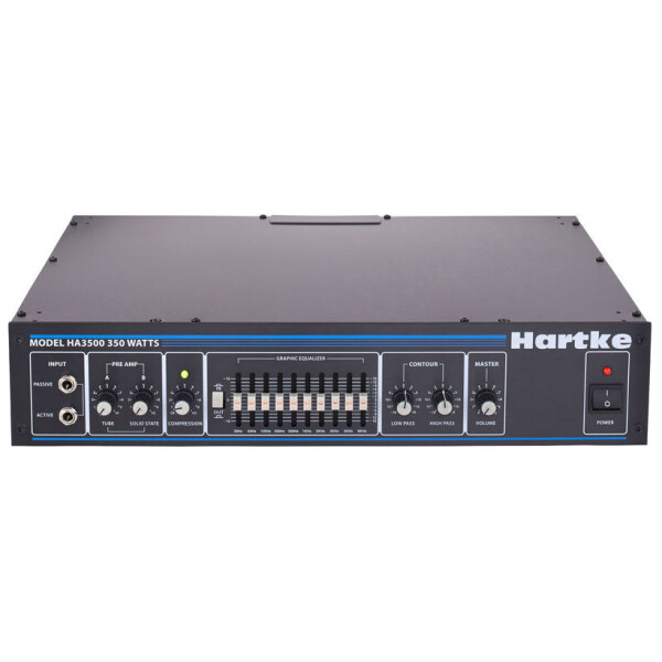 Hartke Topteil für E-Bass HA3500, 350W, 10-Band-EQ, Kompressor