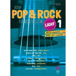 Best of Pop & Rock light for Acoustic Guitar vol.1: