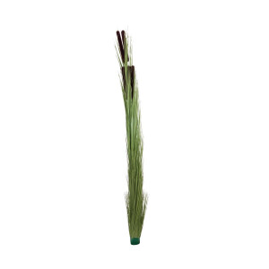 Europalms reed grass with cobs, artificial, light green, 152cm