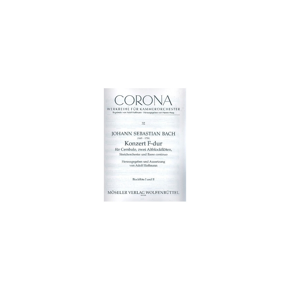 Konzert F-Dur BWV1057 für Cembalo,