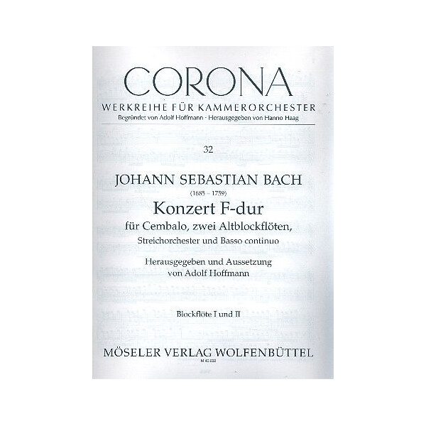 Konzert F-Dur BWV1057 für Cembalo,