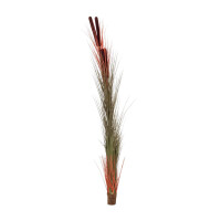 Europalms reed grass with cobs, artificial, light brown, 152cm