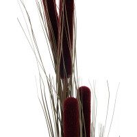 Europalms reed grass with cobs, artificial, dark brown, 152cm
