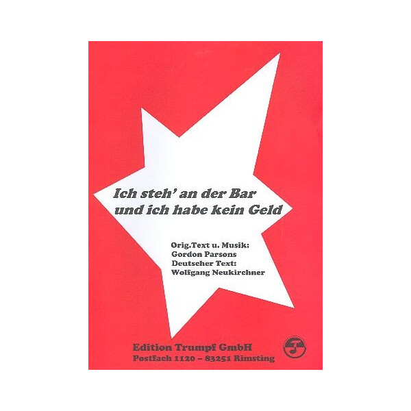 Ich steh an der Bar und ich habe kein