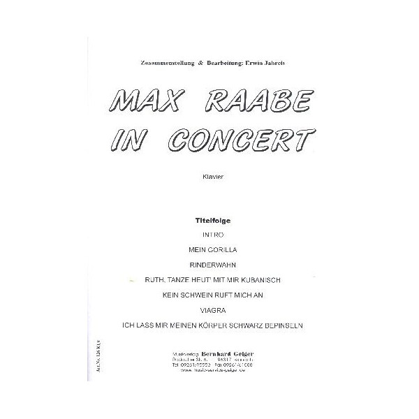 Max Raabe in Concert (Medley):