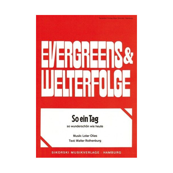 So ein Tag so wunderschön wie