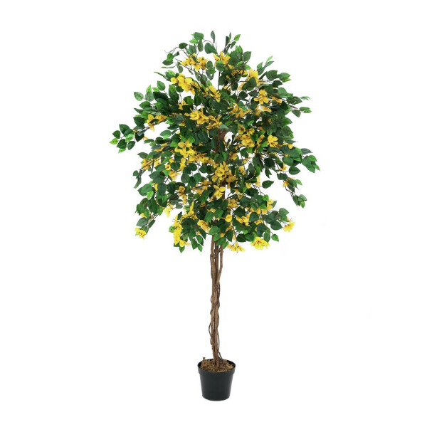 Europalms Bougainvillea, Kunstpflanze, gelb, 180cm