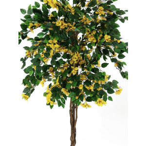 Europalms Bougainvillea, Kunstpflanze, gelb, 180cm