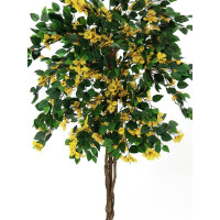 Europalms Bougainvillea, Kunstpflanze, gelb, 180cm