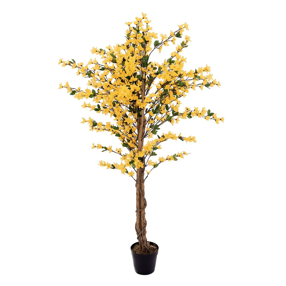 Europalms Forsythienbaum mit 3 Stämmen, Kunstpflanze, g