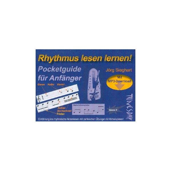 Pocketguide Rhythmus lesen lernen für Anfänger (+MP3-Download)
