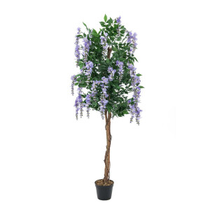 Europalms Goldregenbaum, Kunstpflanze, violett, 180cm