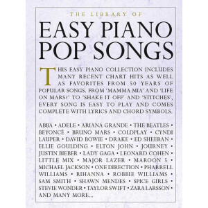 The Library of easy Piano Pop Songs:
