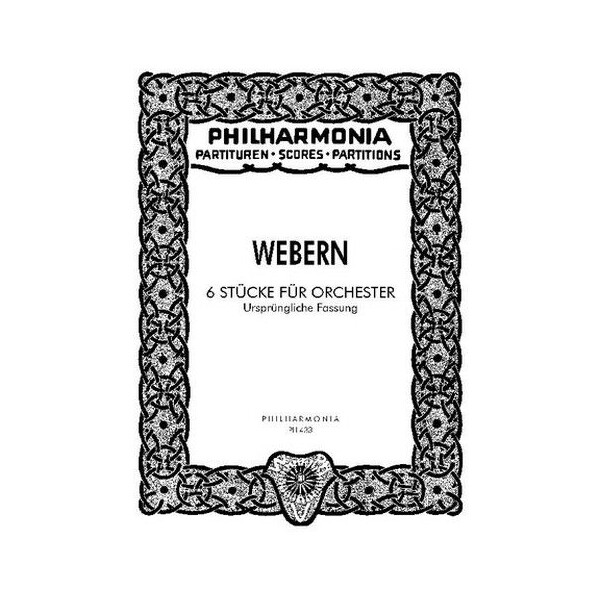 6 Stücke op.6 für Orchester