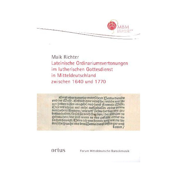 Lateinische Ordinariumsvertonungen im lutherischen Gottesdienst