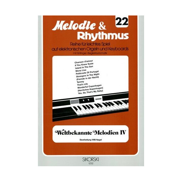 Weltbekannte Melodien Band 4: