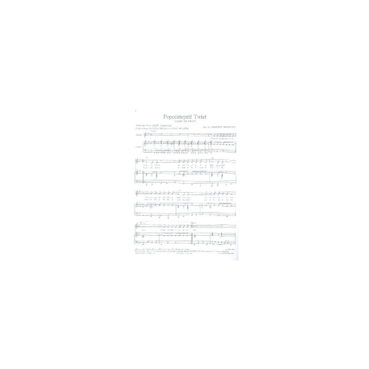 Popocatepetl Twist und Shake rattle and  box