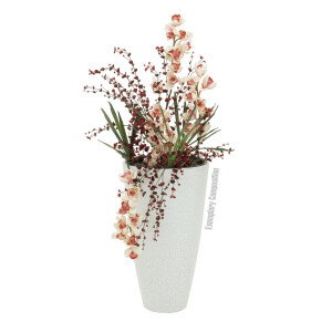 Europalms Cymbidiumzweig, künstlich, creme-pink, 90cm