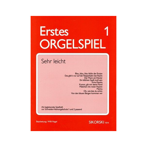 Erstes Orgelspiel Band 1