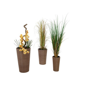 Europalms Cymbidiumzweig, künstlich, gelb, 90cm