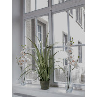 Europalms Orchideenzweig, künstlich, creme-weiß, 100cm