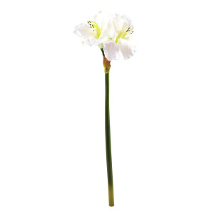 Europalms Amarylliszweig, künstlich, weiß, 72cm
