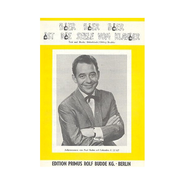 Bier Bier Bier ist die Seele vom Klavier: