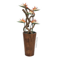 Europalms Paradiesvogel-Blume, Kunstpflanze, orange, 95cm