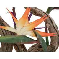 Europalms Paradiesvogel-Blume, Kunstpflanze, orange, 95cm