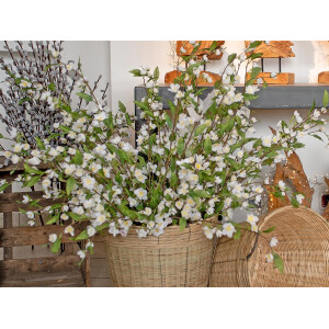 Europalms Kirschzweig, künstlich, weiß, 60cm