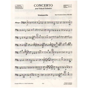 Konzert Es-Dur f&uuml;r Viola und Orchester