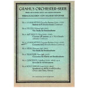 Concertino G-Dur für Streichorchester und Bc
