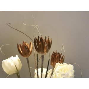 Europalms Artischocken Zweig (EVA), künstlich, beige, 100cm