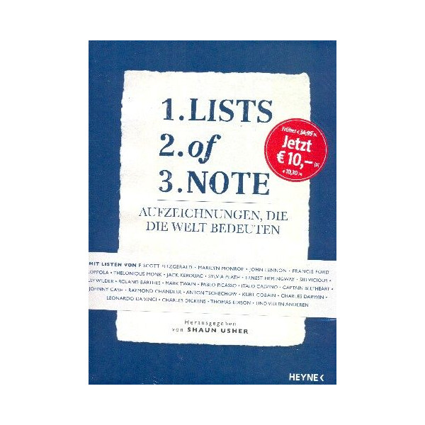 Lists of Note