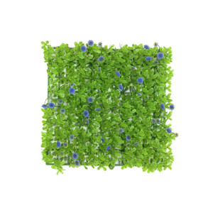 Europalms Buchsmatte, künstlich, grün-lila, 25x25cm