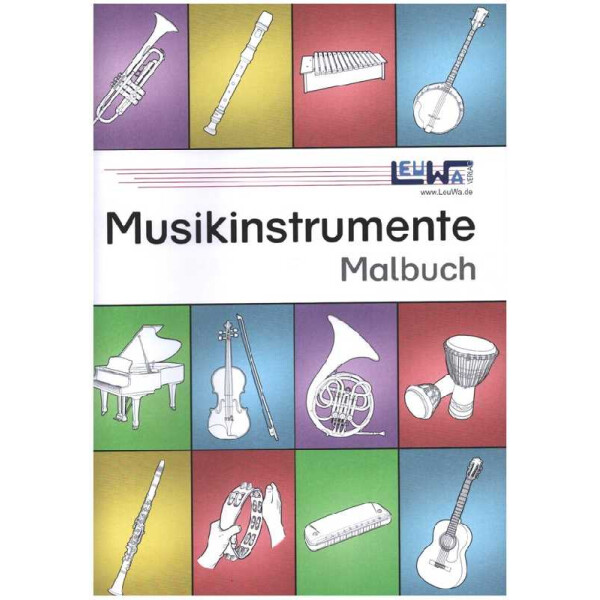 Musikinstrumente Malbuch