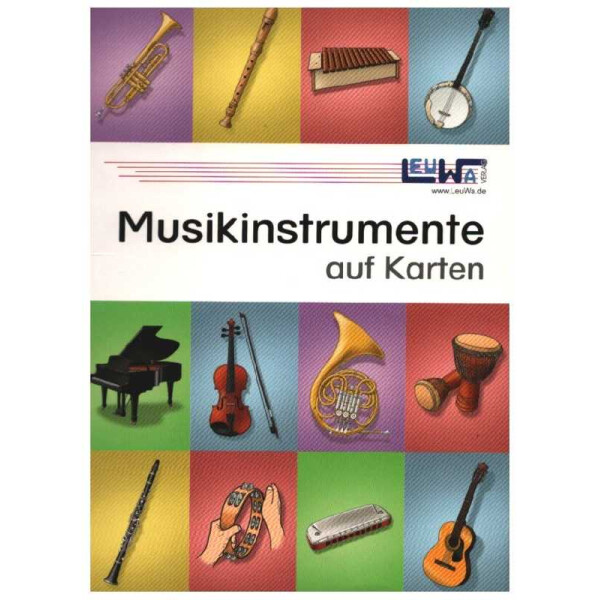 Musikinstrumente auf Karten