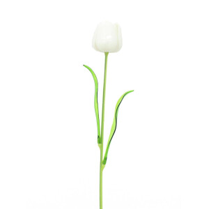 Europalms Kristalltulpe, Kunstblume, weiß, 61cm 12x