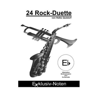 24 Rock-Duette: für 2 Es-Instrumente