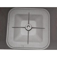 Europalms Dekotopf LUNA-33, eckig, silber