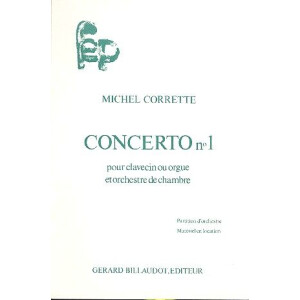 Concerto no.1 op.26 pour clavecin ou orgue