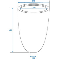 Europalms Leichtsin CUP-49, braun, glänzend