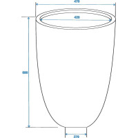 Europalms Leichtsin CUP-69, silber, glänzend